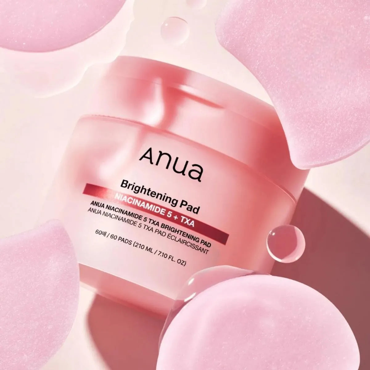 Anua Niacinamide 5% + TXA Brightening Pad – Discos iluminadores (60 pads)