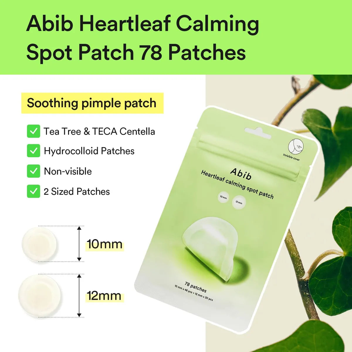 ABIB - Heartleaf Calming Spot Patch 78pcs