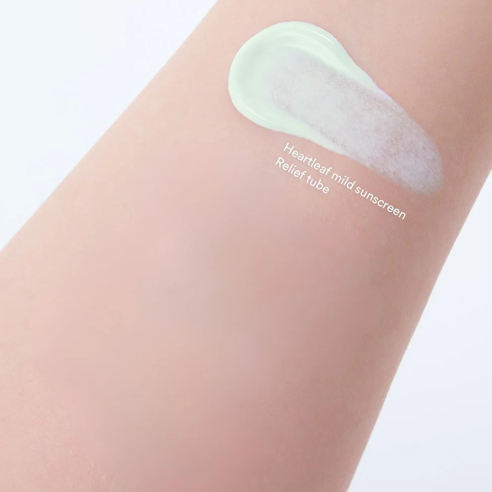 ABIB Heartleaf Mild Sunscreen Relief Tube SPF50+ PA++++ (Calmante)