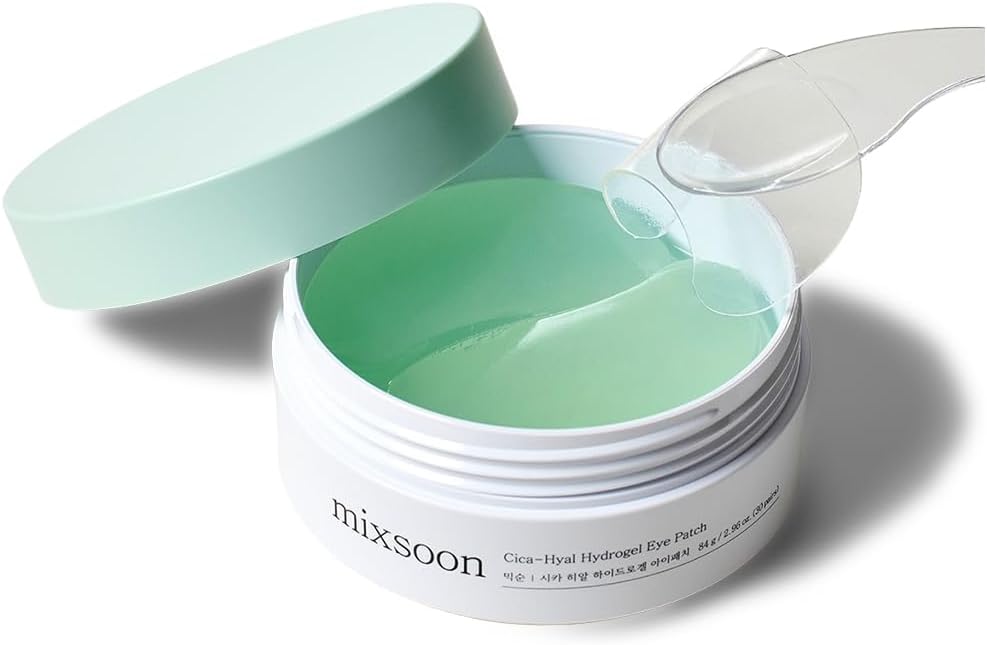 Mixsoon Cica-Hyal Hydrogel Eye Patch – Parches calmantes e hidratantes para ojos (60 pz)