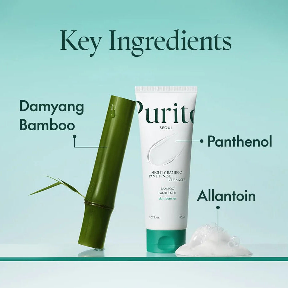PURITO SEOUL - Mighty Bamboo Panthenol Cleanser - 150ml