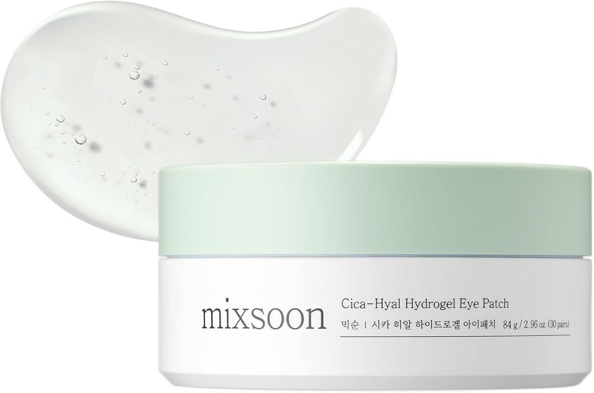 Mixsoon Cica-Hyal Hydrogel Eye Patch – Parches calmantes e hidratantes para ojos (60 pz)