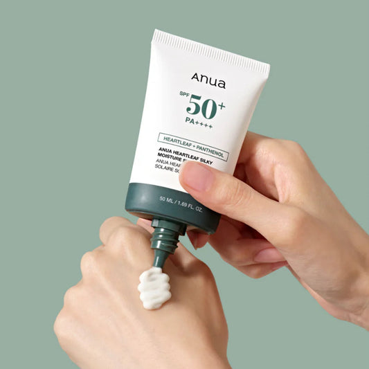 ANUA -  Heartleaf Silky Moisture Sun Cream Protector Solar 50 ml