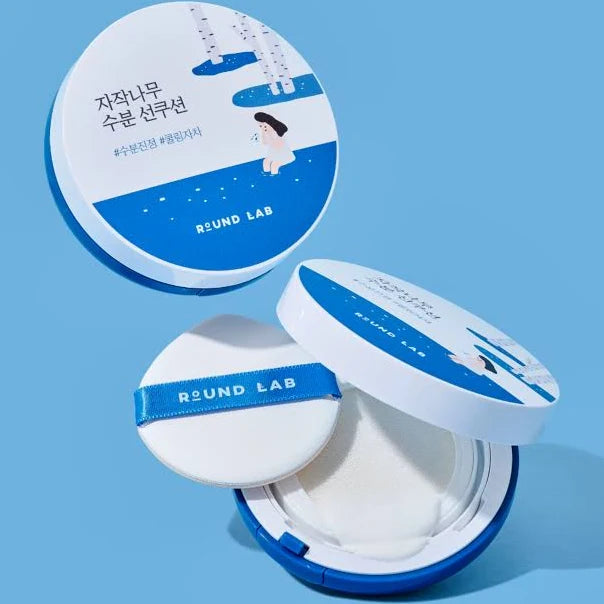 Round Lab – Birch Juice Moisturizing Sun Cushion SPF50+ PA++++